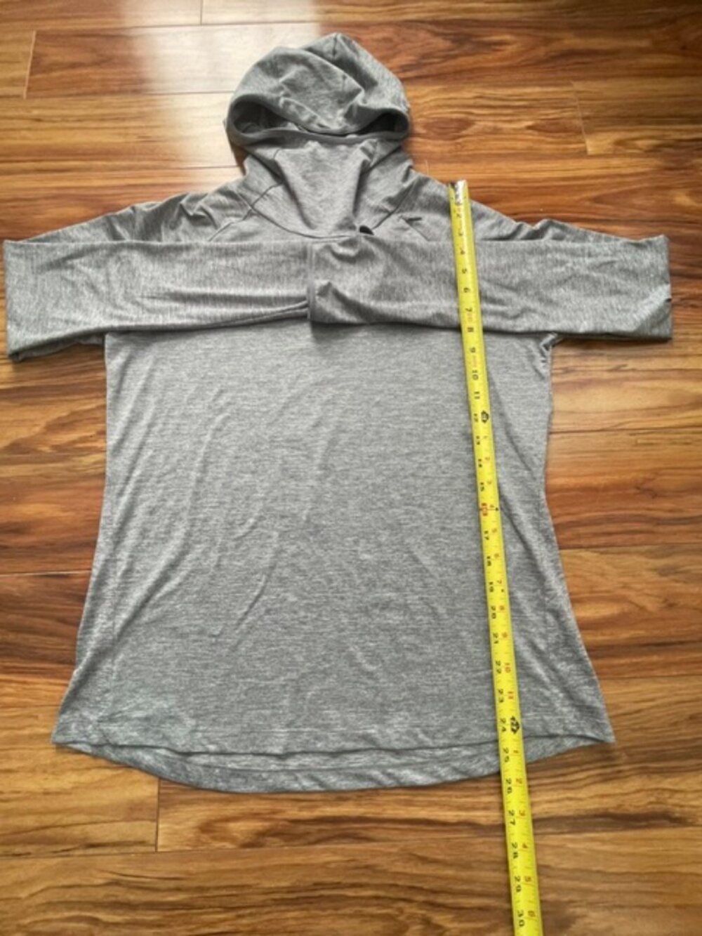 Nike Women's Dri-FIT Long Sleeve Running Hoodie Sweatshirt, Gray, Size L - Picture 7 of 7